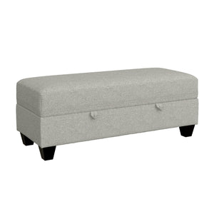 English Elm Wallace & Bay - Gray Storage Ottoman - Pebble Gray Transitional Engineered Wood Bench with Lift-Top Storage, Easy Care (50"L x 22.5"W x 16"H) B2709P212481