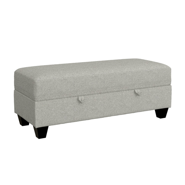 English Elm Wallace & Bay - Gray Storage Ottoman - Pebble Gray Transitional Engineered Wood Bench with Lift-Top Storage, Easy Care (50"L x 22.5"W x 16"H) B2709P212481