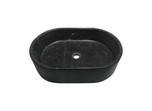 English Elm Luxury Solid Marble Vessel Sink Wavy Organic Stone Basin Matte Honed Vanity Bowl W1696P408022