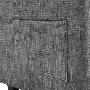 English Elm United Cozy Two-Seat Sofa With Chenille Fabric, Detachable Armrests, Footstools & Side Pockets W1568S00142-GIGA