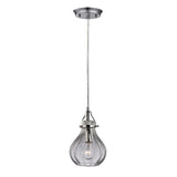 Danica 6'' Wide 1-Light Pendant - Polished Chrome 46014/1 Elk Lighting