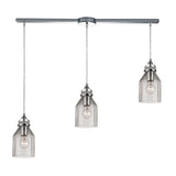 Danica 36'' Wide 3-Light Slim Linear Pendant - Polished Chrome with Clear Glass 46019/3L Elk Lighting