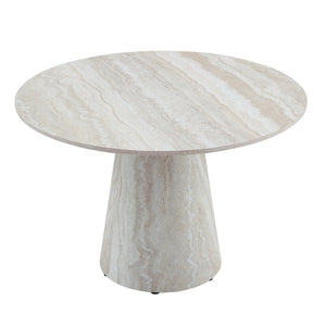 English Elm Only Round Mdf Dining Tabletop Light Wood Grain Finish Casual Family Meals W1151P388761