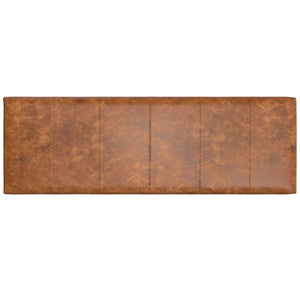 English Elm Candice Full-grain Leather Bench with Metal Base for Bedroom or Entryway B136P436947