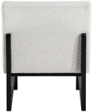 Chapman Cream Boucle Fabric Accent Chair 460Black Meridian Furniture