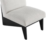 Chapman Cream Boucle Fabric Accent Chair 460Black Meridian Furniture