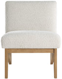 Chapman Cream Boucle Fabric Accent Chair 460Natural Meridian Furniture