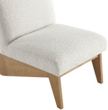 Chapman Cream Boucle Fabric Accent Chair 460Natural Meridian Furniture