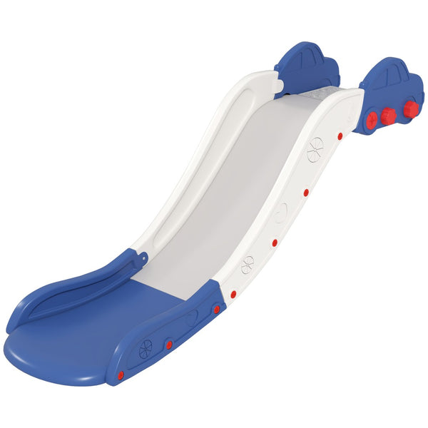 English Elm Qaba 63 Inch Hdpe Indoor Toddler Slide Attaches to Sofa or Bed Safe Fun Blue W2225P249781