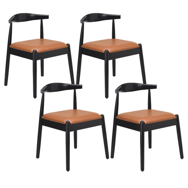 English Elm Weave Dining Chairs Set Of 2 - Handwoven Seat & Solid Oak Frame For Timeless Mid-Century Style T3623P371950-GIGA