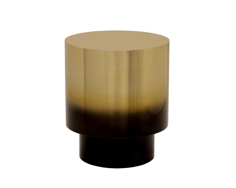 Sunpan FRIDA Modern Stainless Steel End Table with Unique Ombré Finish - Artisan Crafted Accent Piece 107968