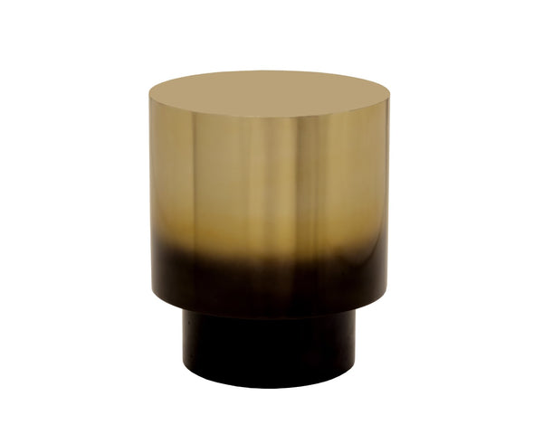 Sunpan FRIDA Modern Stainless Steel End Table with Unique Ombré Finish - Artisan Crafted Accent Piece 107968