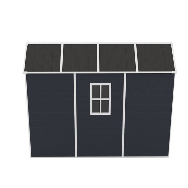 English Elm Campcraft Outdoor Resin Storage Shed with Hd Windows Uv Resistant Polypropylene Build W1598S00027