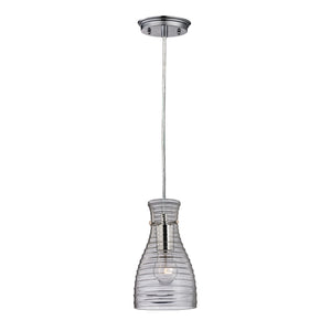 Strata 6'' Wide 1-Light Mini Pendant - Polished Chrome 46107/1 Elk Lighting