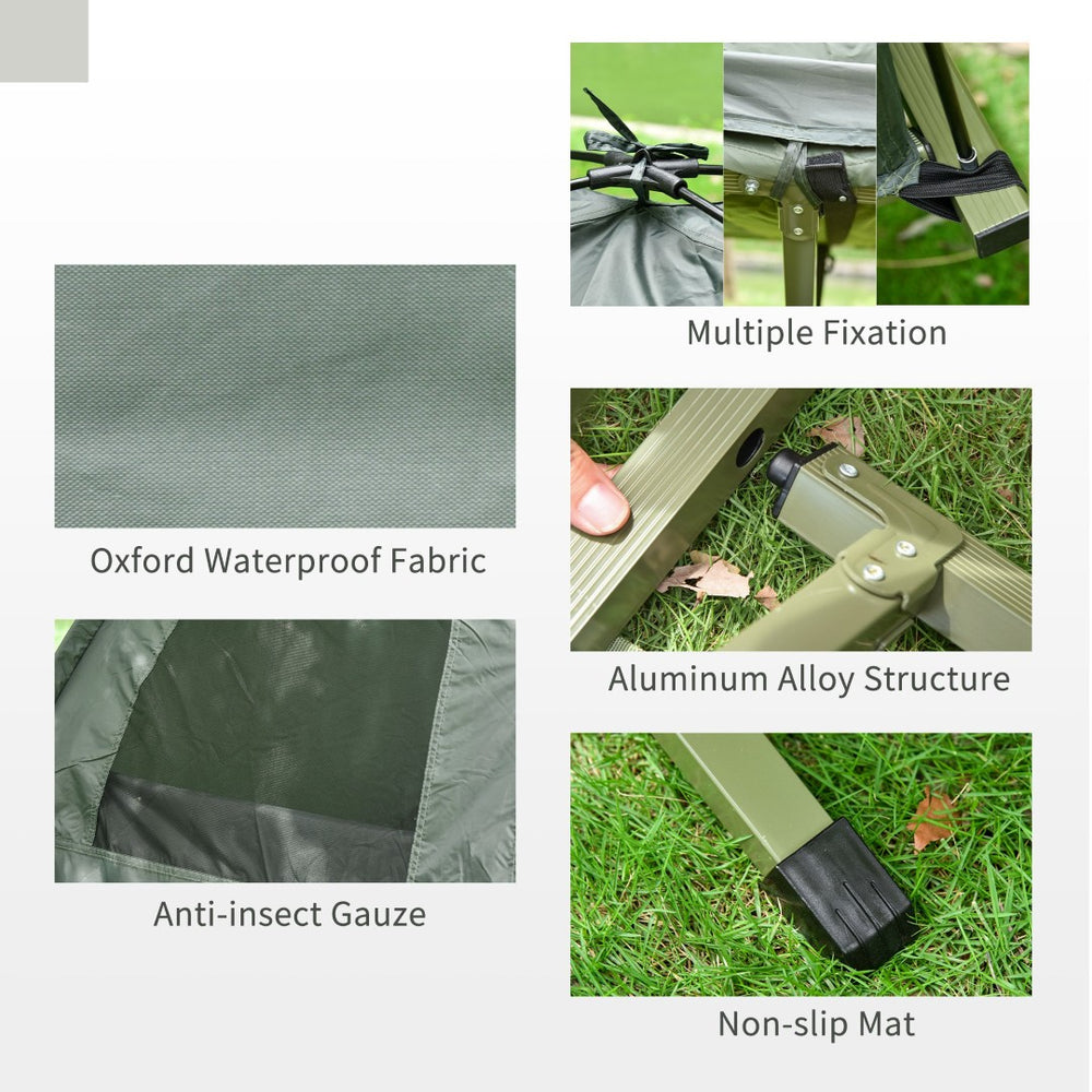 English Elm All-in-one Portable Camping Cot System with Tent Air Mattress Sleeping Bag and Pillow T3971P383446