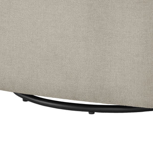 English Elm Ardena Sea Oat Swivel Barrel Chair Beige — Durable Commercial-Grade Fabric, Pocket Coil Seat, 360° Swivel B050P322592