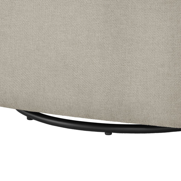 English Elm Ardena Sea Oat Swivel Barrel Chair Beige — Durable Commercial-Grade Fabric, Pocket Coil Seat, 360° Swivel B050P322592