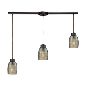 Muncie 36'' Wide 3-Light Slim Linear Pendant - Oil Rubbed Bronze 46216/3L Elk Lighting