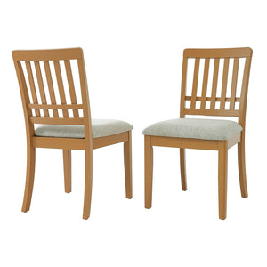 English Elm 5-piece Round Folding Dining Set with Mdf Table and Upholstered Chairs for Small Spaces Light Brown N752S0010618A
