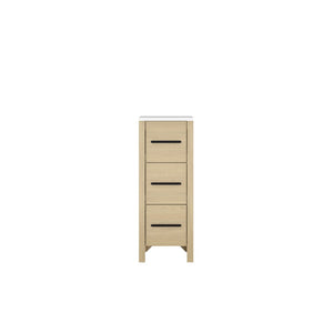 English Elm 12" Freestanding Bathroom Vanity with Countertop Soft Close Drawer and Tapered Legs T3785P442248