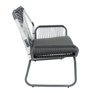 English Elm Christopher Knight Home® - MILAN Club Chair Set for Outdoors, Gray PE Rattan & Steel Frame, Water-Resistant Cushions, Modern Elegance 62331.00CGRY