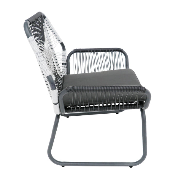 English Elm Christopher Knight Home® - MILAN Club Chair Set for Outdoors, Gray PE Rattan & Steel Frame, Water-Resistant Cushions, Modern Elegance 62331.00CGRY