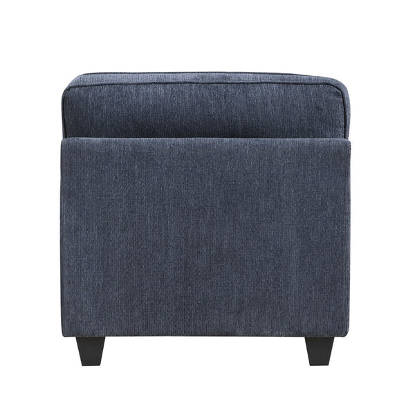 English Elm Contemporary Chenille 3 Piece Sofa Set with Pocket Coil Support and Reversible Cushions Blue B011S02477