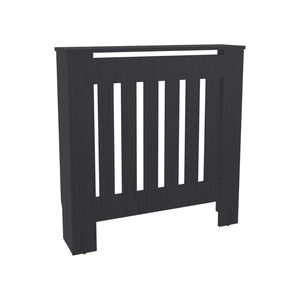 English Elm Radiator Cover Cabinet Slatted Ventilated Enclosure Matte Black Modern Minimalist Decor B070P337174