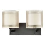 Ashland 16'' Wide 2-Light Vanity Light - Matte Black 46301/2 Elk Lighting