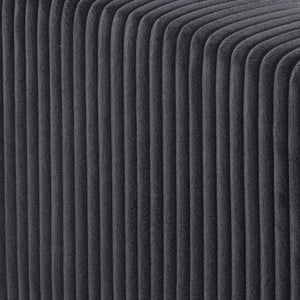 English Elm Sloane 117"W Reversible L-Shape Sectional Sofa In Charcoal Corduroy - Modern Comfort & Style B061S00920-GIGA