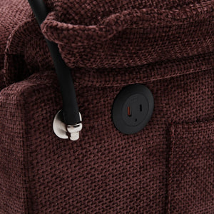 English Elm United We Win 106" U-Shape Sectional Sofa - Comfy Chenille Couch With Usb Ports, Storage Ottoman & Pillows W1568S00235-GIGA