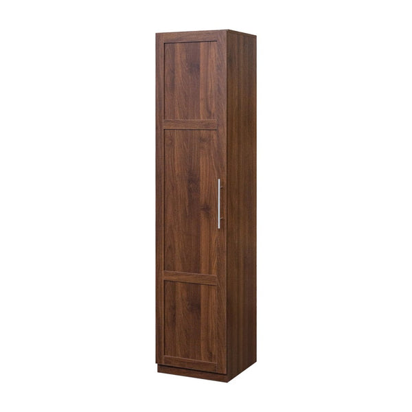 English Elm Kitchen Pantry Cabinet Walnut Tall Freestanding Storage with Shelves and Doors W331P426747