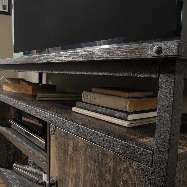 English Elm Credenza, Stylish Brown Finish Tv Stand For Screens Up To 60" With Flexible Storage & Organization B356P367781