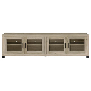 English Elm Arnaud Matte Black 3 Piece Entertainment Center with Media Towers for Living Room B062S01766
