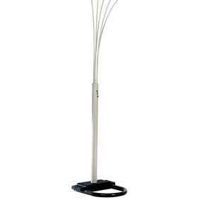 English Elm 84" Metal Floor Lamp with Five Adjustable Arch Arms, Dimmer Switch, Modern Living Room Accent Lighting White B072116145