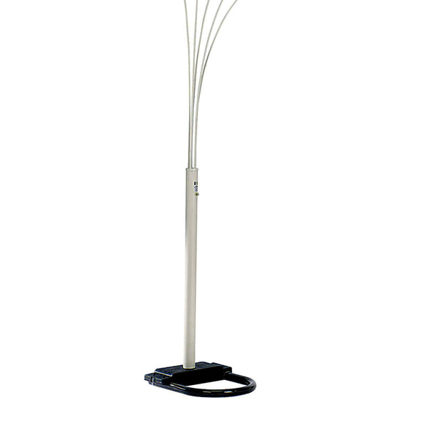 English Elm 84" Metal Floor Lamp with Five Adjustable Arch Arms, Dimmer Switch, Modern Living Room Accent Lighting White B072116145