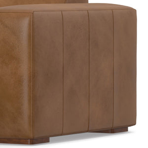 English Elm Rex Right Chaise Sofa Module - Premium Caramel Leather, Modern Design, Customizable Comfort & Style B136P199222-GIGA