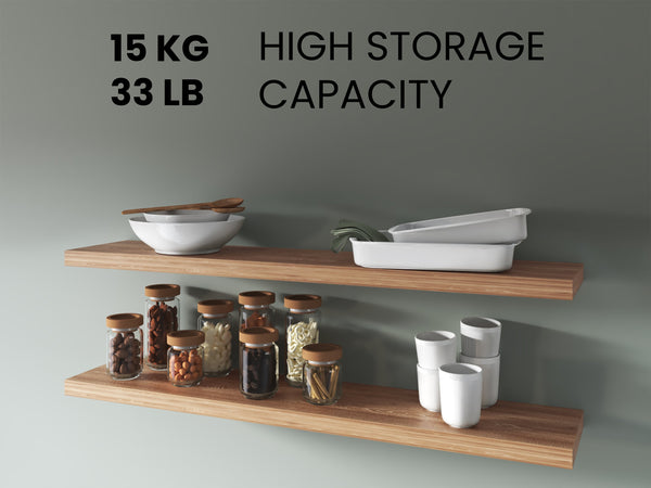 English Elm Greer Floating Shelf Set Of 2 In Pine Melamine - Modern Minimalist Design For Stylish Storage B128P245005