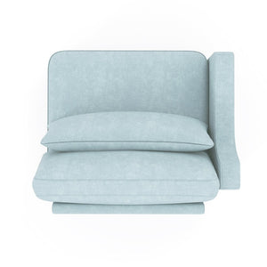 English Elm 30 Tufted Chenille Left Corner Sofa Modular Living Room Sectional with Lumbar Pillow W714P297558