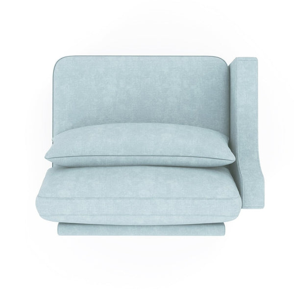 English Elm 30 Tufted Chenille Left Corner Sofa Modular Living Room Sectional with Lumbar Pillow W714P297558
