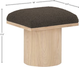 Pavilion Brown Boucle Fabric Bench/Stool 465Brown-C Meridian Furniture