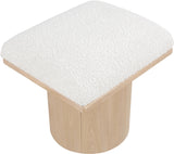 Pavilion Cream Boucle Fabric Bench/Stool 465Cream-C Meridian Furniture