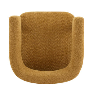 English Elm Christopher Knight Home® - Boucle Plush Bouclé Accent Chair with Rubber Wood Frame, Spring Bag Cushion for Cozy Support Yellow 30.75 L x 28.9 W x 19.25 H N776P268327T