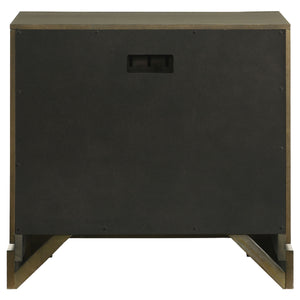 English Elm Sundance Dark Cocoa Nightstand with 2 Drawers, Solid Wood Dovetail Construction & Brass Knobs B062P378393