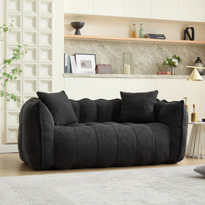 English Elm Soft Beanbag Chair For Two - High-Resilience Foam Comfort, Ideal For Gaming, Reading & Lounging W1996P309526-GIGA