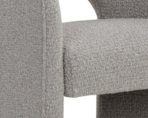 Sunpan Anaya Dining Armchair - Elegant Curved Design for Ultimate Comfort in Contemporary Dining Spaces Altro Cappuccino