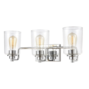 Robins 23'' Wide 3-Light Vanity Light - Polished Chrome 46622/3 Elk Lighting