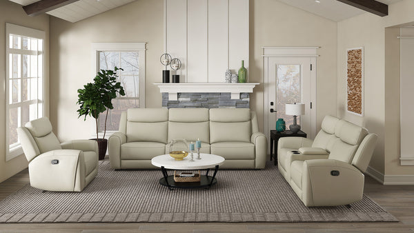 English Elm Beige Transitional Manual Recliner With High-Density Foam, Contour Arms & Wide Seat For Comfort B2741P385163
