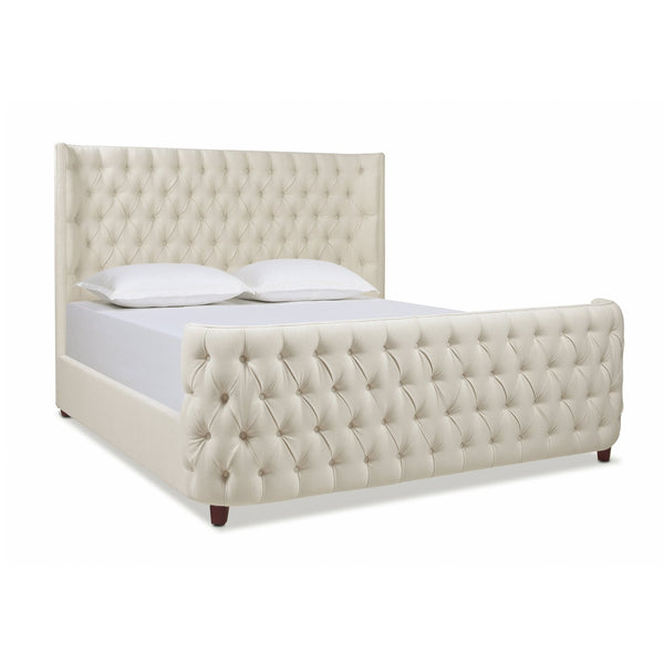 English Elm Jennifer Taylor Home - Brooklyn King Tufted Panel Bed Set In Light Beige Linen - Elegant Wingback Design For Modern Bedrooms B2719P238199