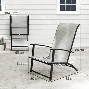 English Elm Outsunny Acacia Wood Patio Rocking Chair Set of 2 with Cushions and Armrests W2225P485609